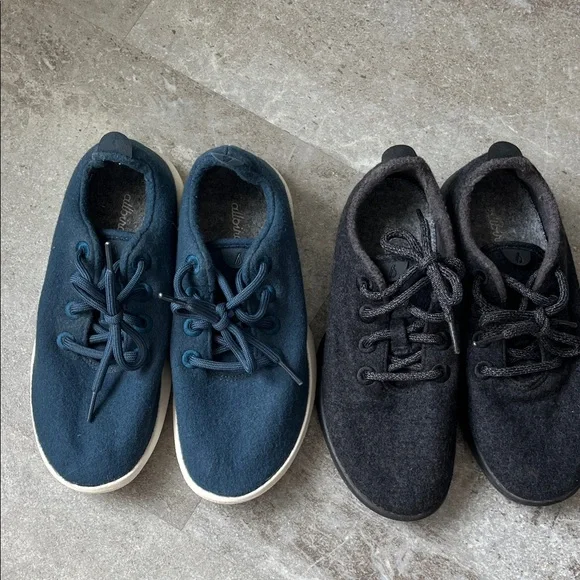 Allbirds Wool Runners - Navy and Charcoal - Picture 1 of 10